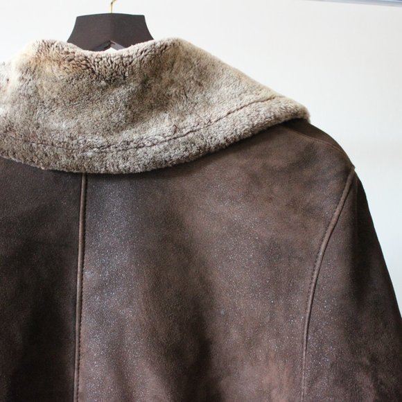 Dominic Bellissimo Suede Brown Coat Size 12 - Picture 8 of 10
